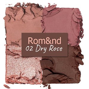 Компактная палетка теней для век Rom&Nd Better Than Eyes #02 Dry Rose, 6.5гр