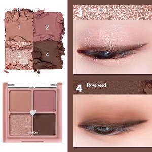 Компактная палетка теней для век Rom&Nd Better Than Eyes #02 Dry Rose, 6.5гр