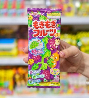 Мармелад жевательный "Виноград" со вкусом фруктов Meiji, 22 гр Японские сладости