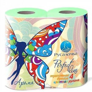 РУСАЛОЧКА Туал. бумага ЗЕЛЁНАЯ /4