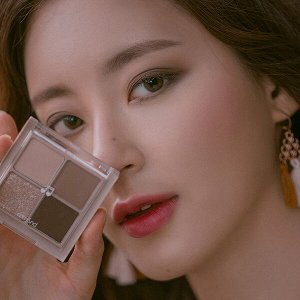 Компактная палетка теней для век Rom&Nd Better Than Eyes #M02 Dry Buckwheat Flower, 7гр