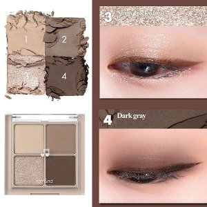 Компактная палетка теней для век Rom&Nd Better Than Eyes #M02 Dry Buckwheat Flower, 7гр