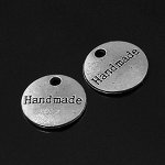 Кулон-подвеска Hand Made 14х1,5 мм цвет: античное серебро, 20 шт