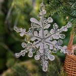 Снежинка королевская хрустальная объемная, акрил