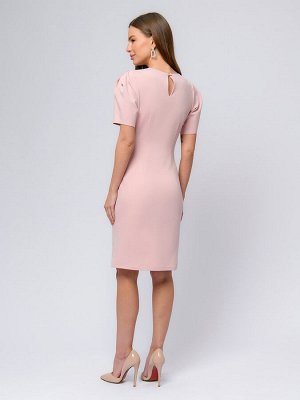 1001 Dress Платье розовое длины мини с объемными рукавами