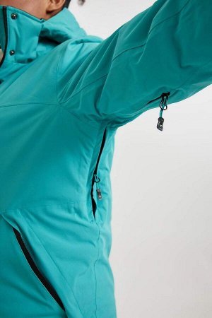Водоотталкивающий лыжный костюм стандартной посадки с капюшоном DeFactoFit, водонепроницаемое пальто