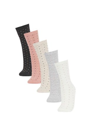 Комплект из 5 женских хлопковых длинных носков