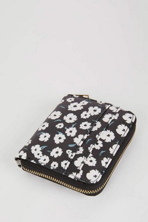 Женский кошелек из искусственной кожи с цветочным принтом