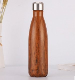 Термо-бутылка коричневая