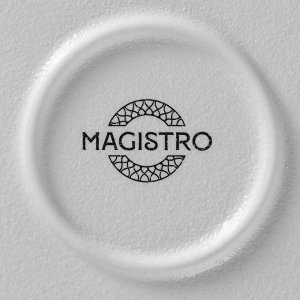 Тарелка Magistro Line, d=20.5 см, фарфор, белая