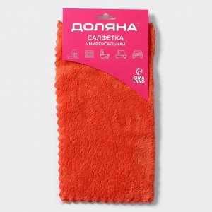 Салфетка для уборки Доляна, микрофибра, влаговпитывающая, 30x30 см, МИКС