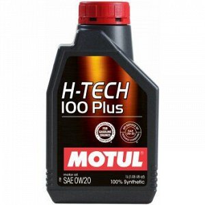 Масло моторное MOTUL H-TECH 100 Plus 0W20 SP/GF-6A синтетика 1л (1/12) 112143