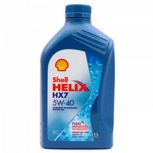 Масло моторное SHELL Helix HX7 5W40 SN/CF, A3/B4 полусинтетика 1л