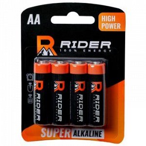 Батарейка Райдер супер AA (LR6) к-т4шт., (1/20/160) 0158/0165