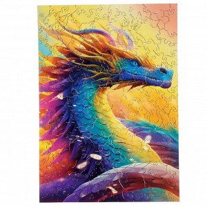 Фигурный пазл «Радужный дракон»