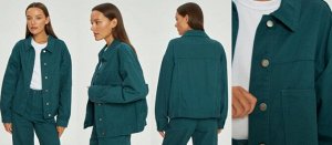 КУРТКА ДЖИНСОВАЯ OVERSIZE Цвет: Зеленый