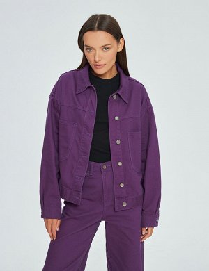 Velocity КУРТКА ДЖИНСОВАЯ OVERSIZE Цвет: Фиолетовый