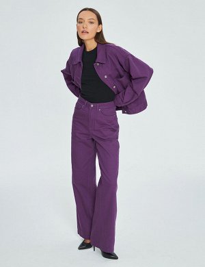 Velocity КУРТКА ДЖИНСОВАЯ OVERSIZE Цвет: Фиолетовый