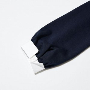 UNIQLO - трикотажное платье с белым воротничком - 69 NAVY