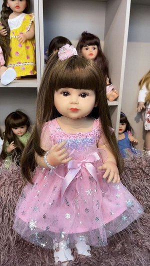 Кукла реборн 55 см,Кукла силиконовая, Кукла реалистичная