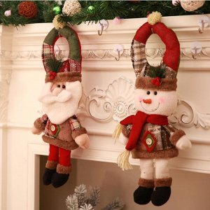 Рождественские игрушки - украшения на дверь