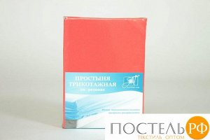 4607048009611 ПТР-К-140 Коралл простыня трикотажная на резинке 140х200х20