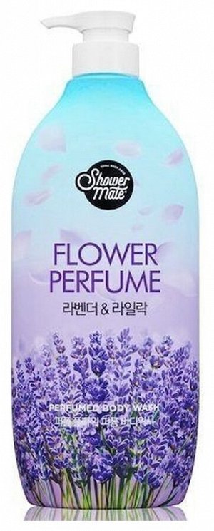 Гель парфюмированный для душа с ароматом лаванды и сирени Shower Mate Purple Flower 900 г