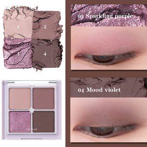 Компактная палетка теней для век Rom&Nd Better Than Eyes #N02 Dry Violet, 7гр