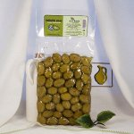 Оливки зеленые Халкидики (размер XL), вакуум, 500г