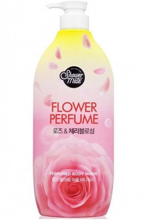 Гель парфюмированный для душа с ароматом французской розы Shower Mate Pink Flower 900 г
