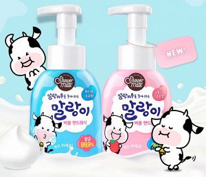 Средство для мытья рук с ароматом клубничного молока Shower Mate Malang Cow Strawberry 250 мл (мягка