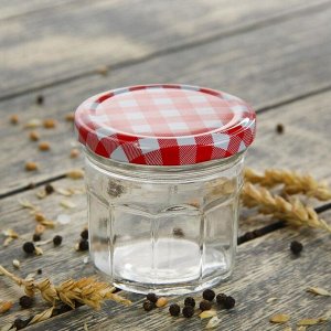 Баночка стеклянная для специй с металлической крышкой «Домашний очаг», 150 мл, 7,5×6,7 см, цвет МИКС