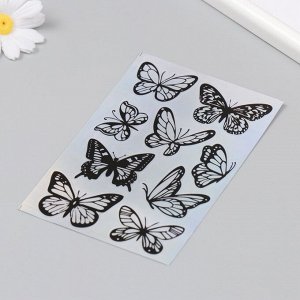 Голографические наклейки (стикеры) "Бабочки" 10х15 см, 5-215