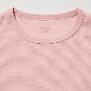 UNIQLO Heattech - термо-лонгслив с круглым вырезом -11 PINK