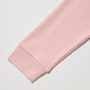 UNIQLO Heattech - термо-лонгслив с круглым вырезом -11 PINK