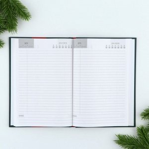 Подарочный набор «Новый год время волшебства»: ежедневник, твердая обложка, А5, 80 листов и ручка шариковая, 0,8 мм, синяя паста