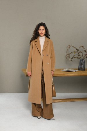 Шерстяное Пальто В Стиле Max Mara, Кэмел. Арт. 547