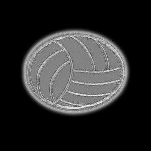 Светоотражающая термонаклейка «Мяч», 6,5 x 5,2 см, цвет серый