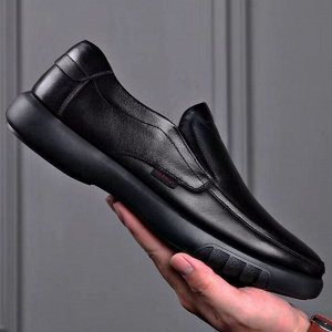 Мужские туфли на мягкой подошве, нескользящие, черный
