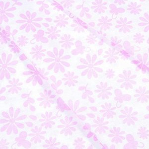 Ткань на отрез бязь плательная 150 см 1553/3А цвет розовый