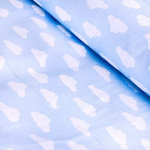 Ткань на отрез бязь плательная 150 см 1745/3 цвет голубой