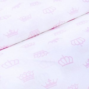 Ткань на отрез бязь плательная б/з 150 см 1695/2 цвет розовый