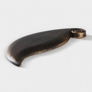 Блюдо для фруктов Доляна «Винтажный лист», 27x10.5x1.5 см, бронзовое