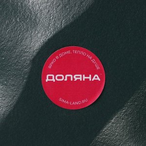 Блюдо для фруктов Доляна «Золотой лист», 36x14x3 см, золотое с зелёным