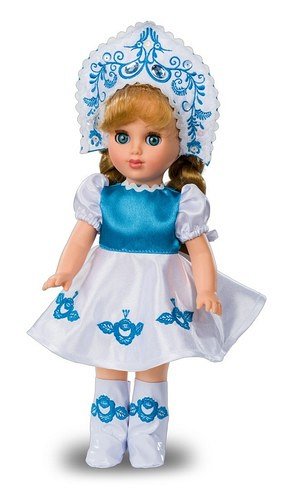 4048--Кукла Алла Гжельская красавица , 35 см.