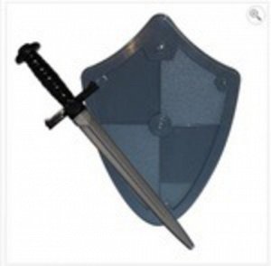 Пт399 50031--Набор Рыцарь (меч+щит) сетка,46см
