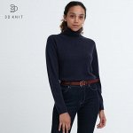 UNIQLO - свитер с высоким воротником из кашемира - 69 NAVY