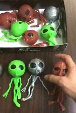 Игрушка Жмяка Инопланетянин , в ассорт., в уп 12шт. 16 см