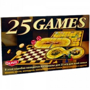 222657--Игра настольная "25 игр для всей семьи"  32*5*20 см