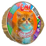 ЕМ ДО ДНА д/кош.100гр. Говядина для КОТЯТ лам. *20 17403